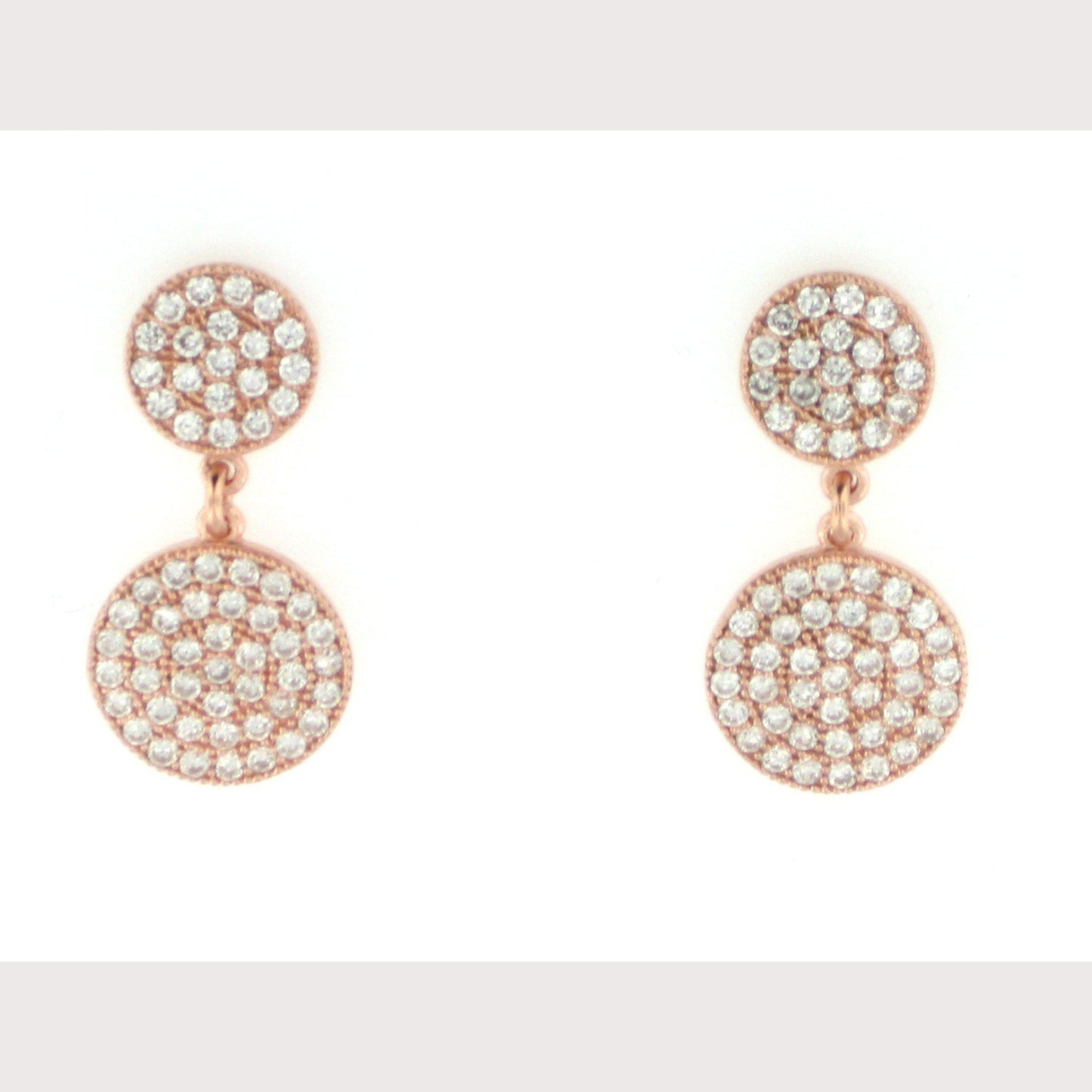 Double Disc Earrings-Yellow Gold