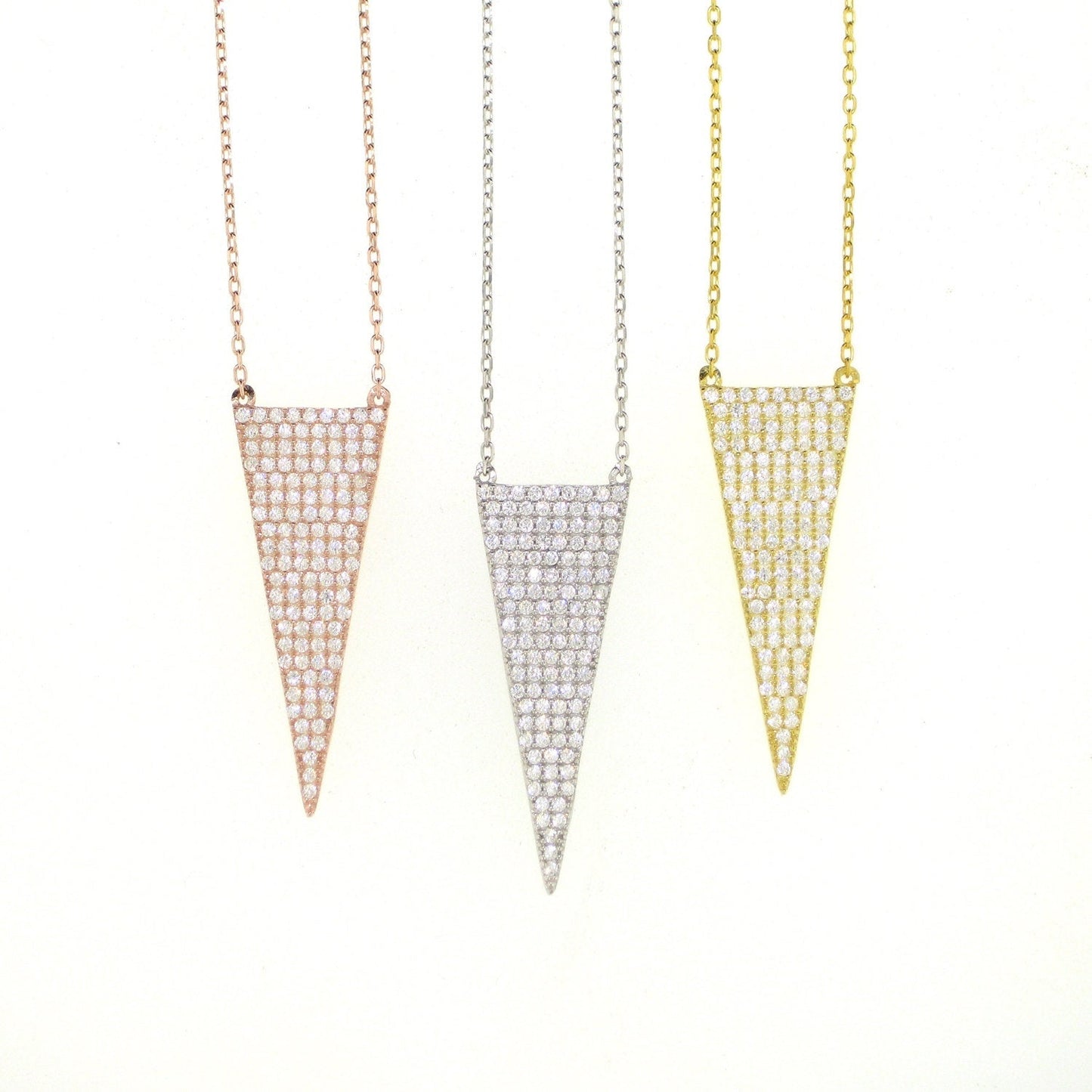 Drop Arrow Necklace-Gold