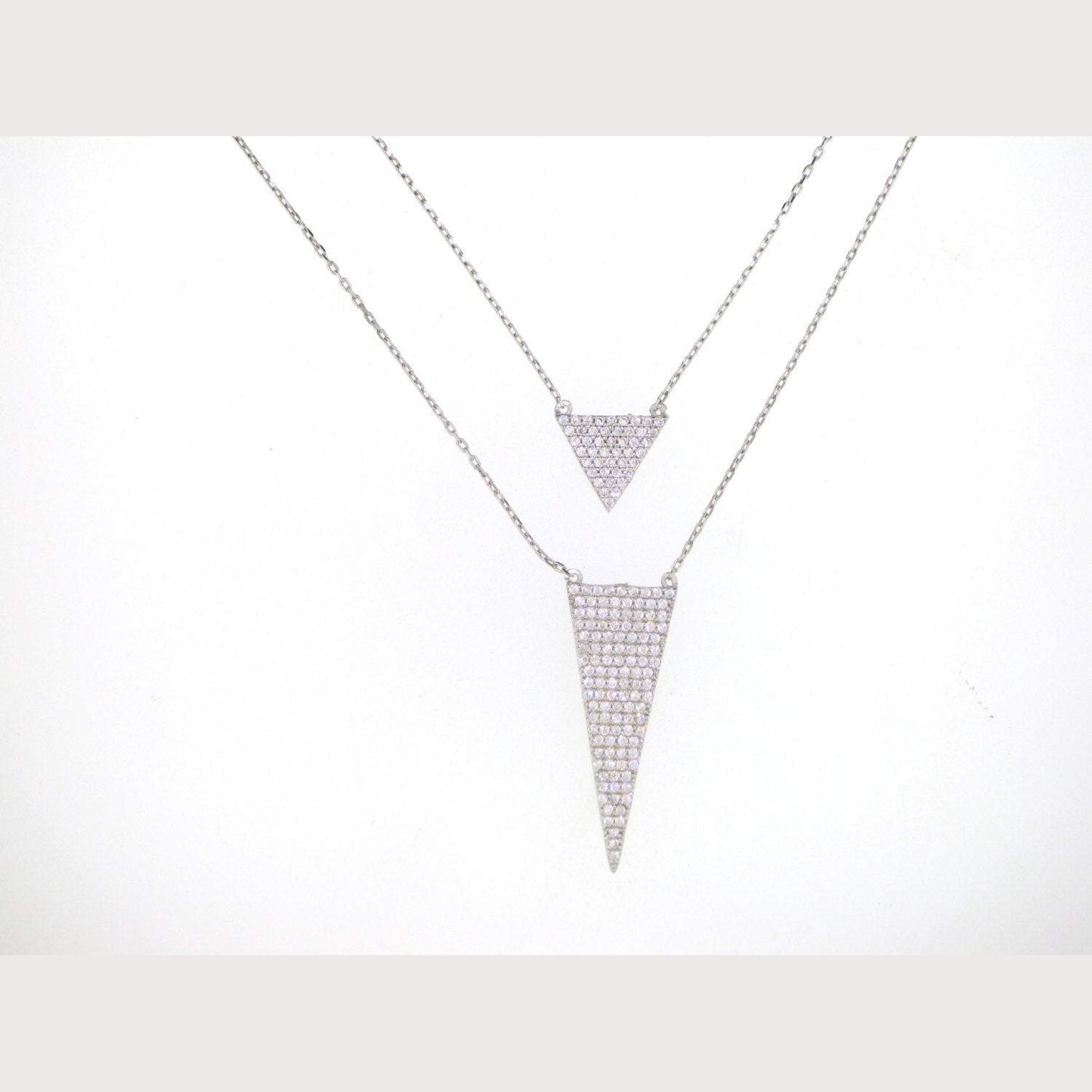 Layered Triangle Arrow Necklace