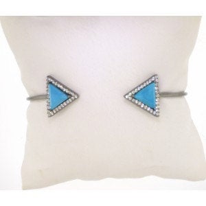 Mykonos Turquoise Stone Cuff
