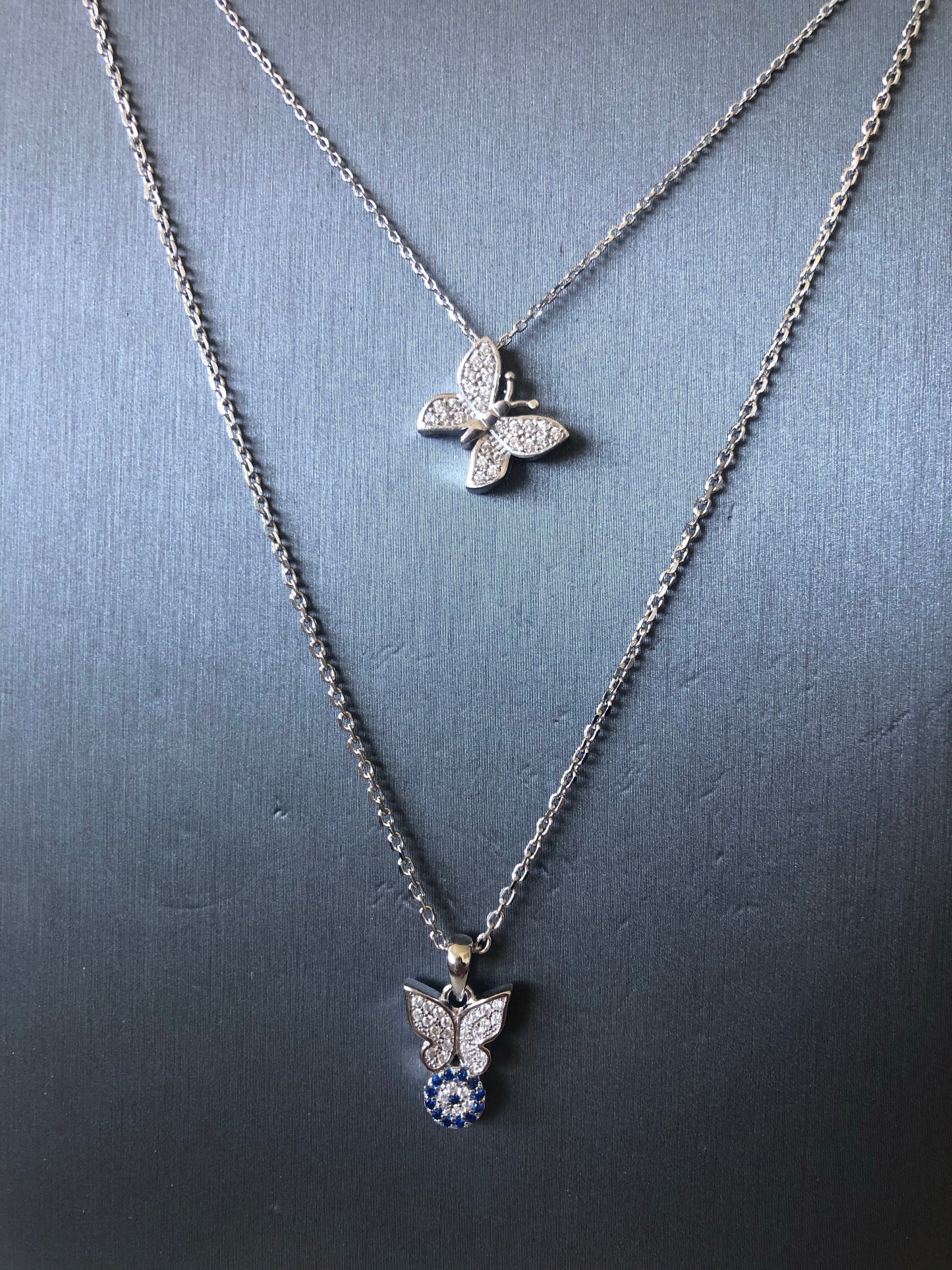 Pave Butterfly Necklace