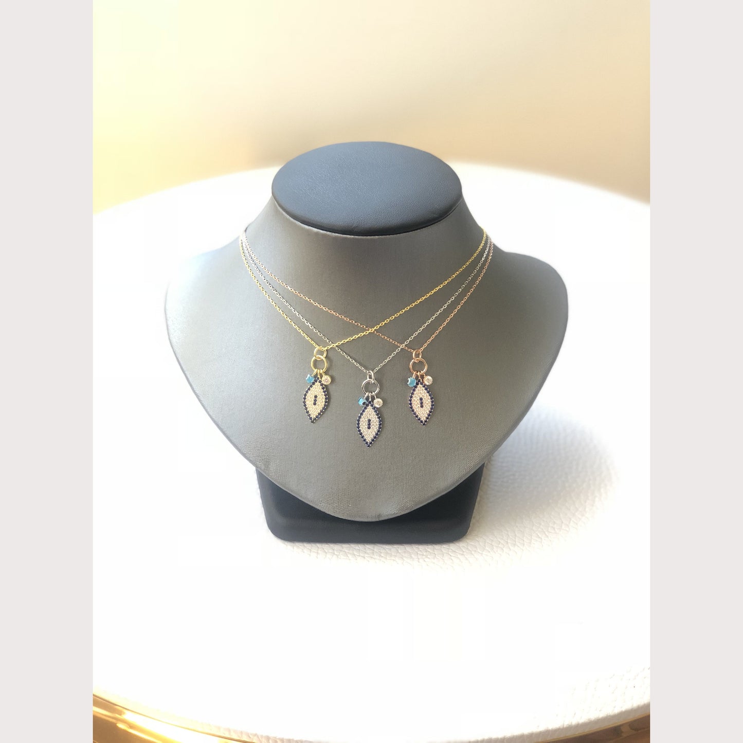 Unique Dangling Evil Eye Necklace