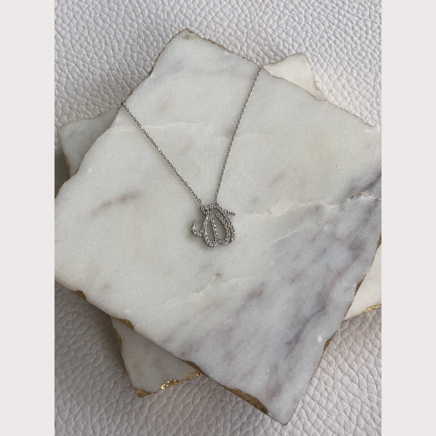Medium Pave Allah Necklace