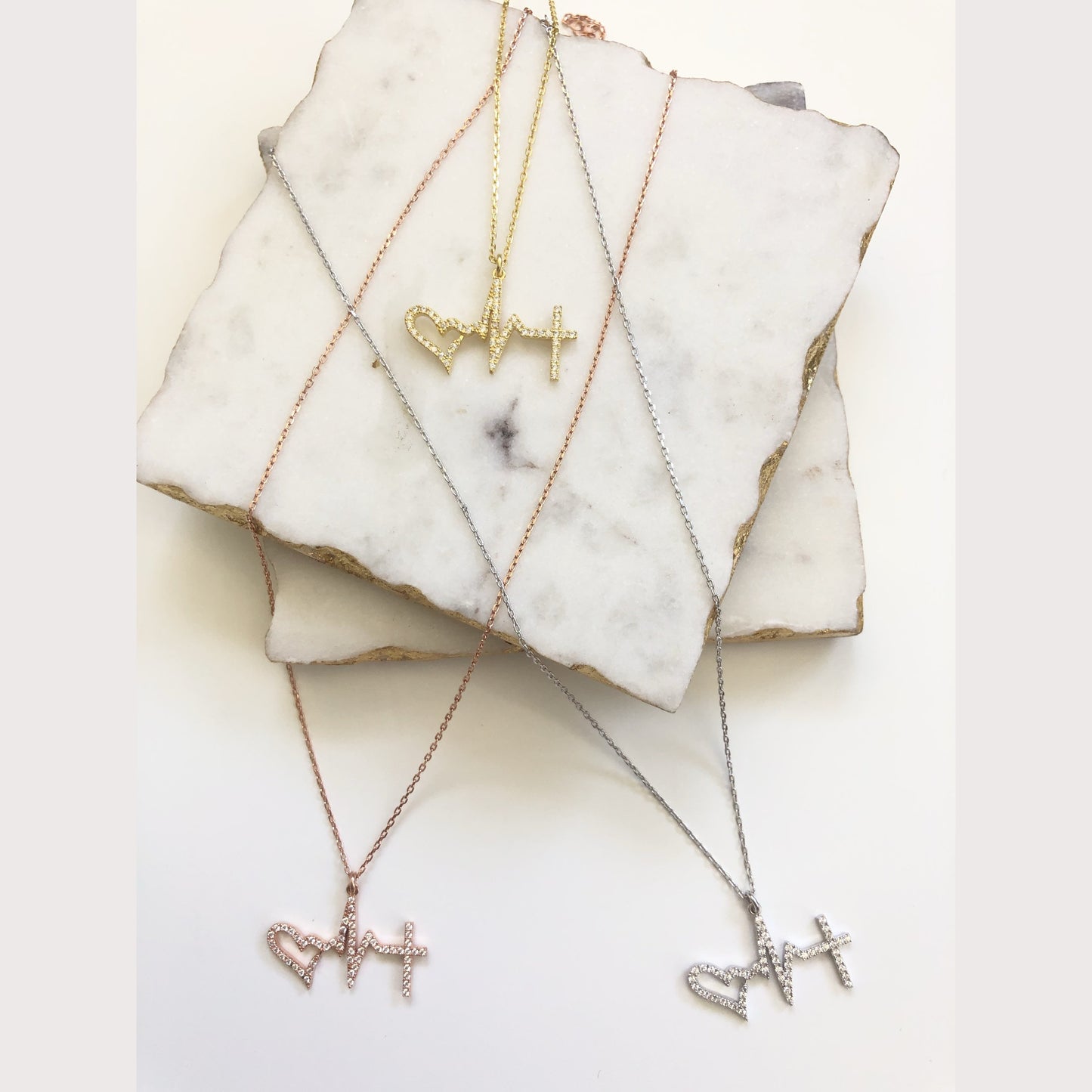 Small Heartbeat Necklace