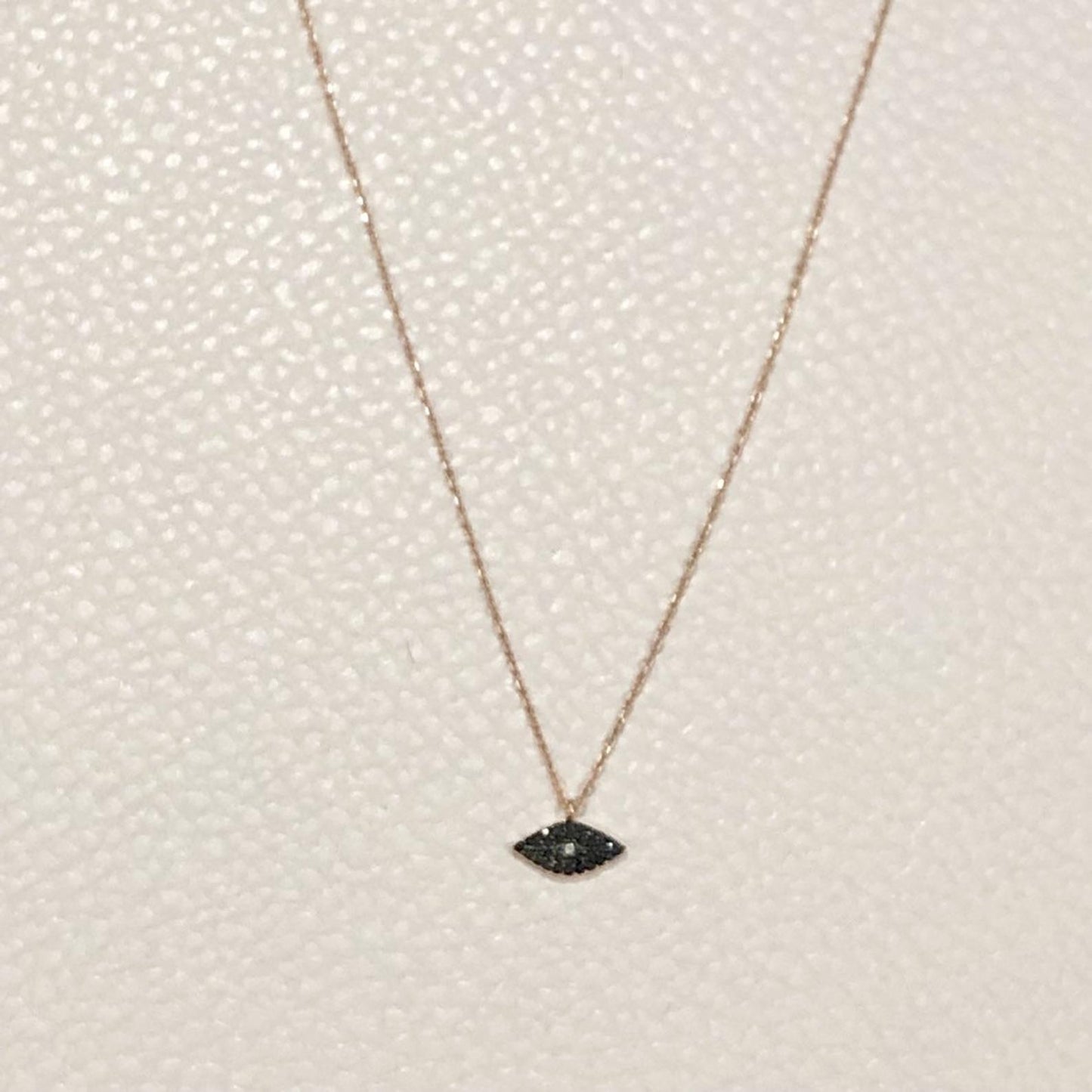 Modern Black Eye Necklace