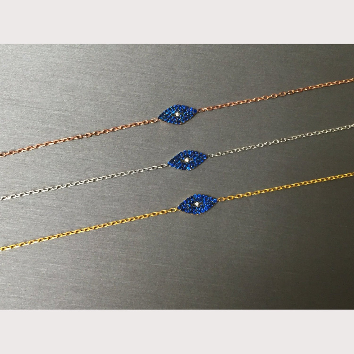Modern Blue Eye Bracelet-Gold – Vassari Boutique