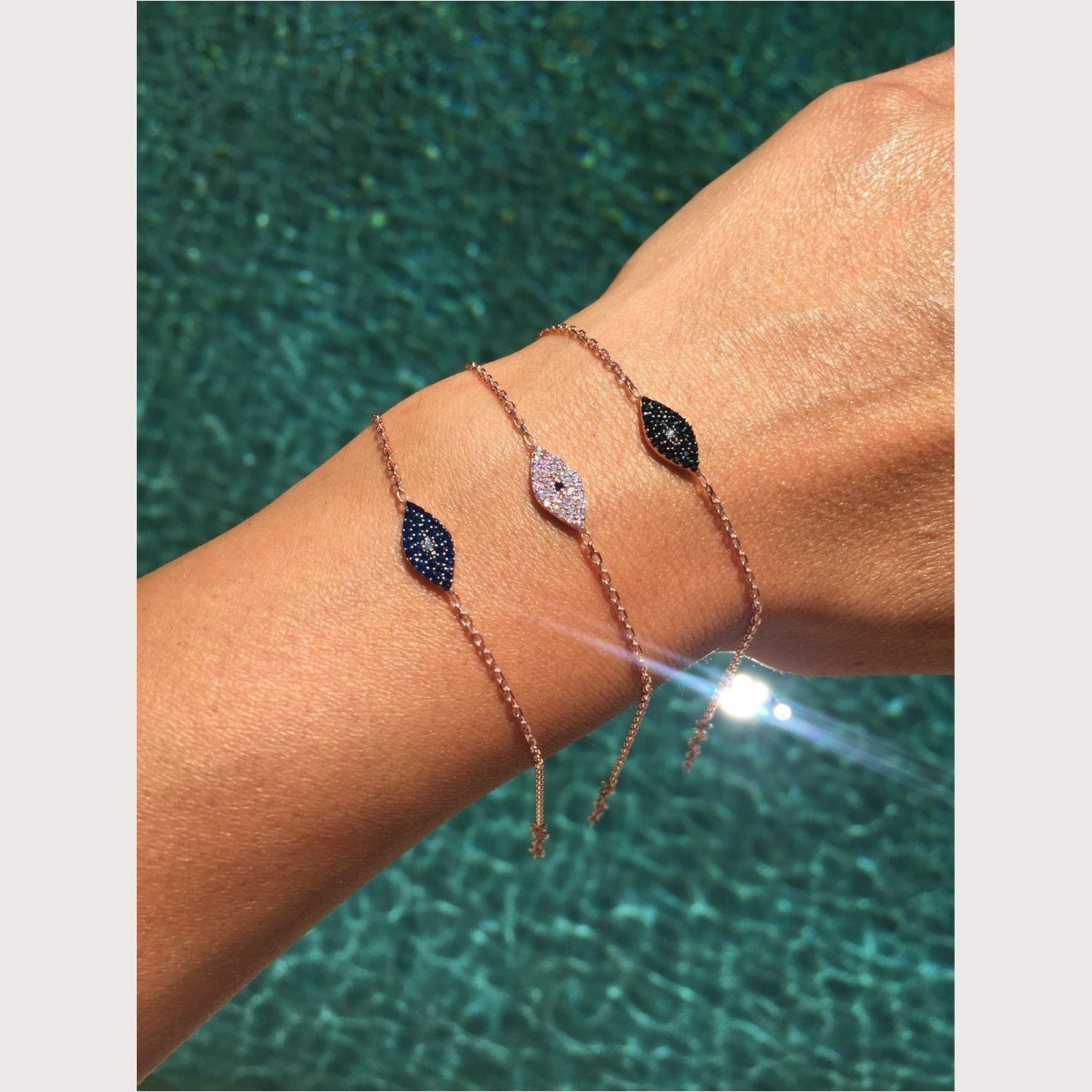 Modern Black Eye Bracelet