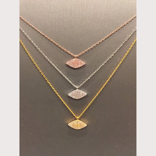 Simple Shiny Eye Necklace