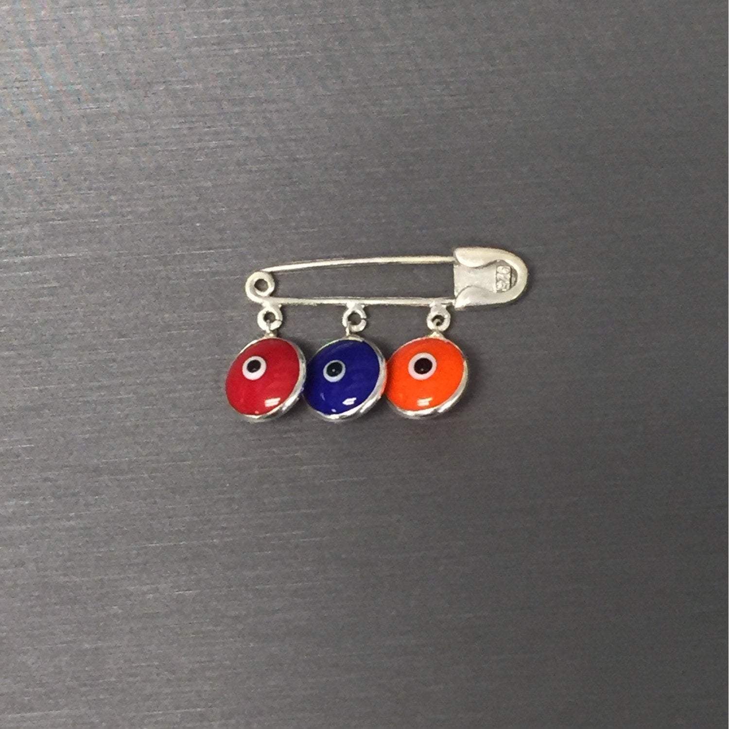 Hye Em Yes-Evil Eye Safety Pin