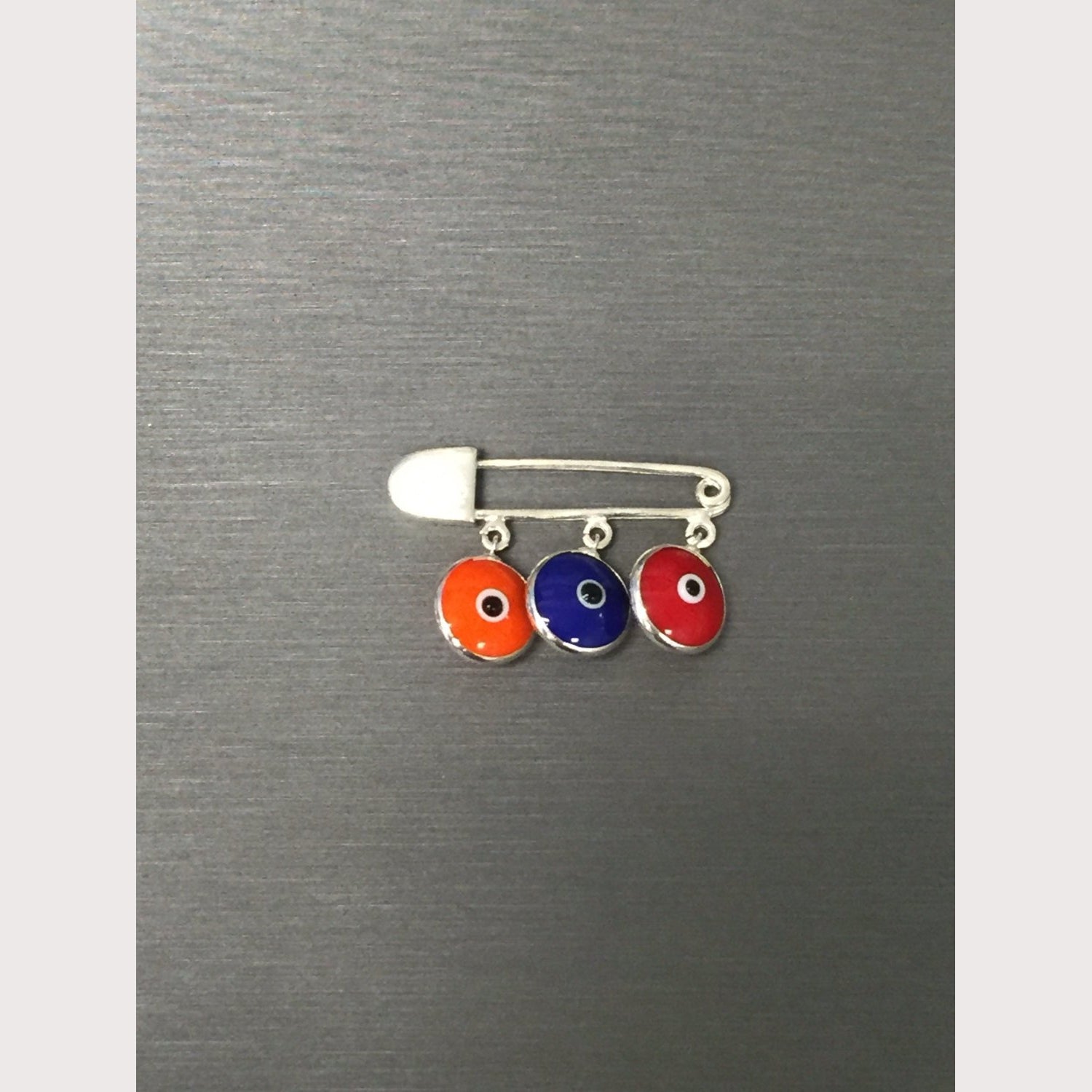 Hye Em Yes-Evil Eye Safety Pin