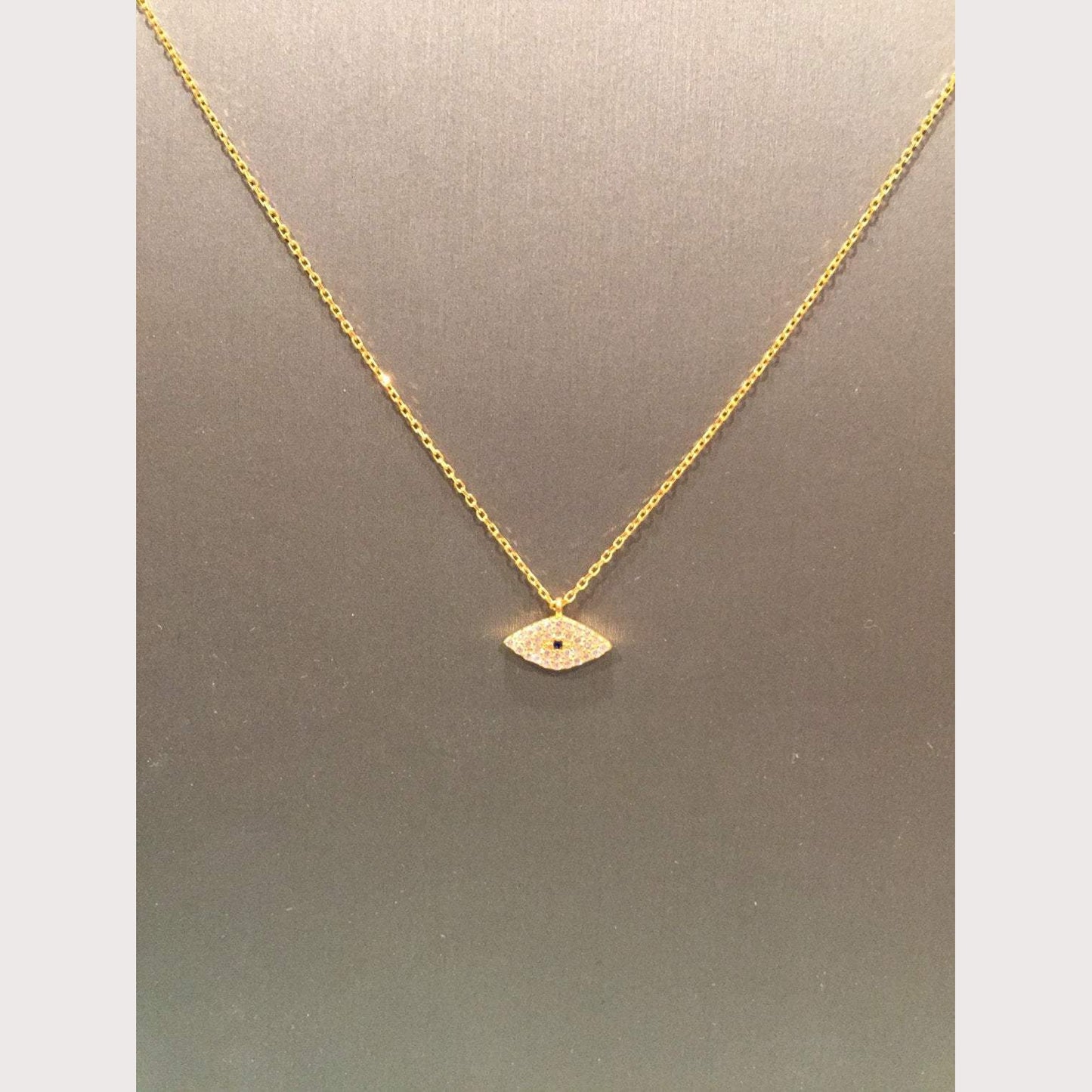 Modern Shiny Eye Necklace