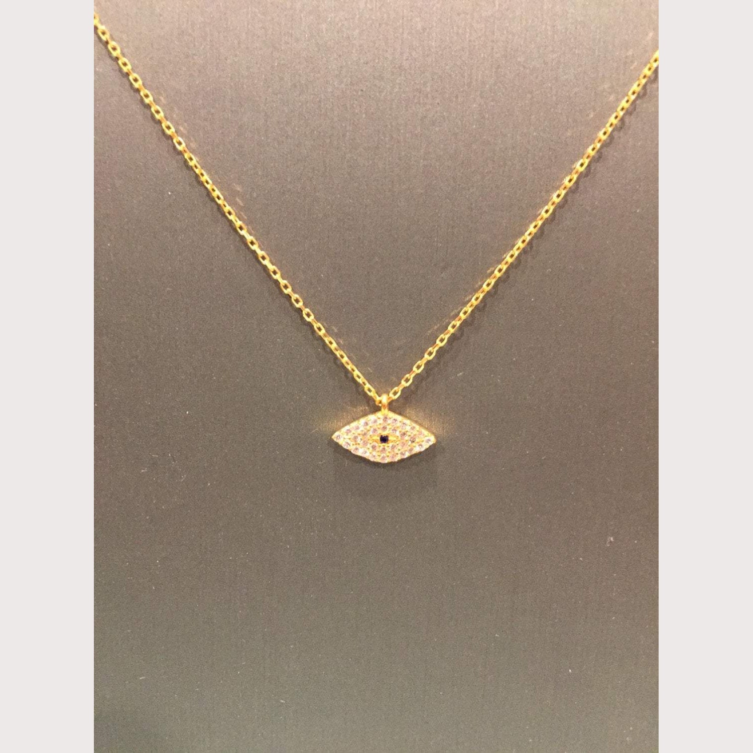 Modern Shiny Eye Necklace