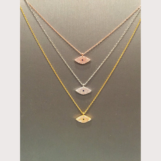 Modern Shiny Eye Necklace