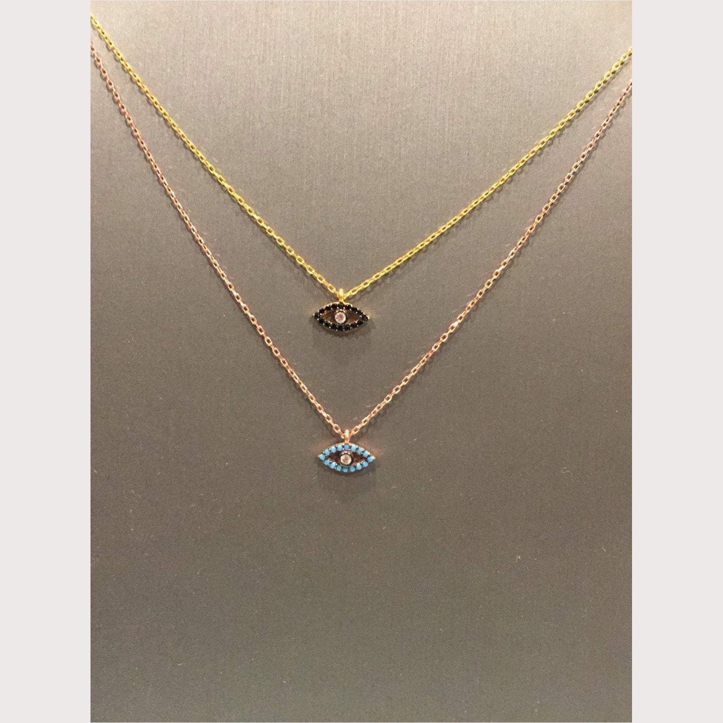 Black Open Eye Necklace