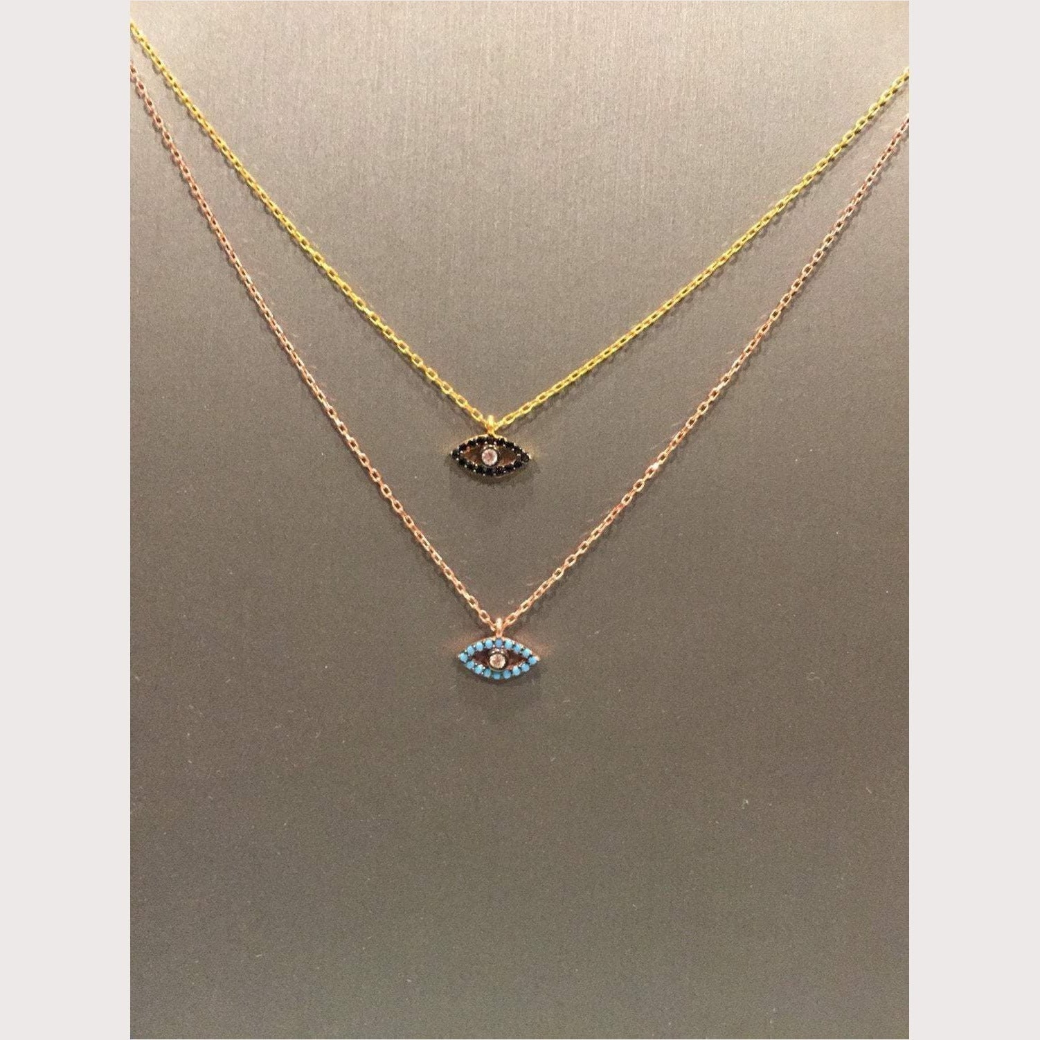 Black Open Eye Necklace