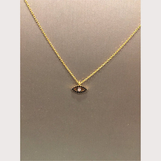 Black Open Eye Necklace