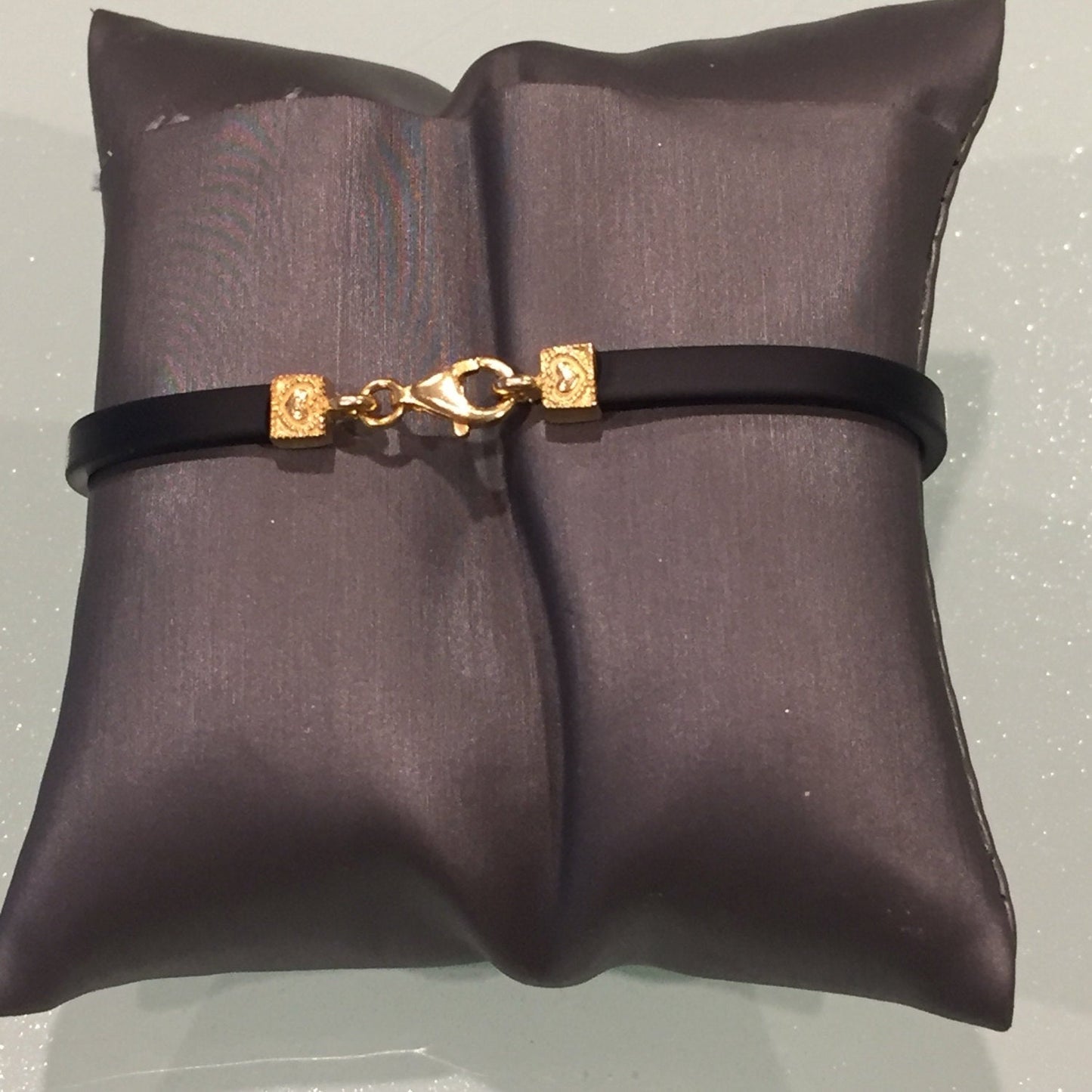 Leather Butterfly Bracelet- Gold