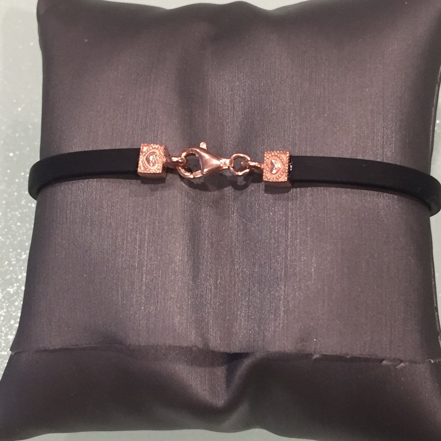 Leather Clover Bracelet