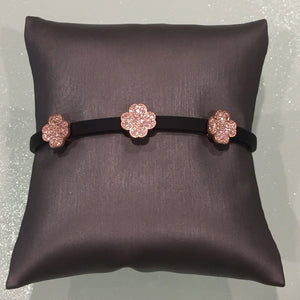 Leather Clover Bracelet