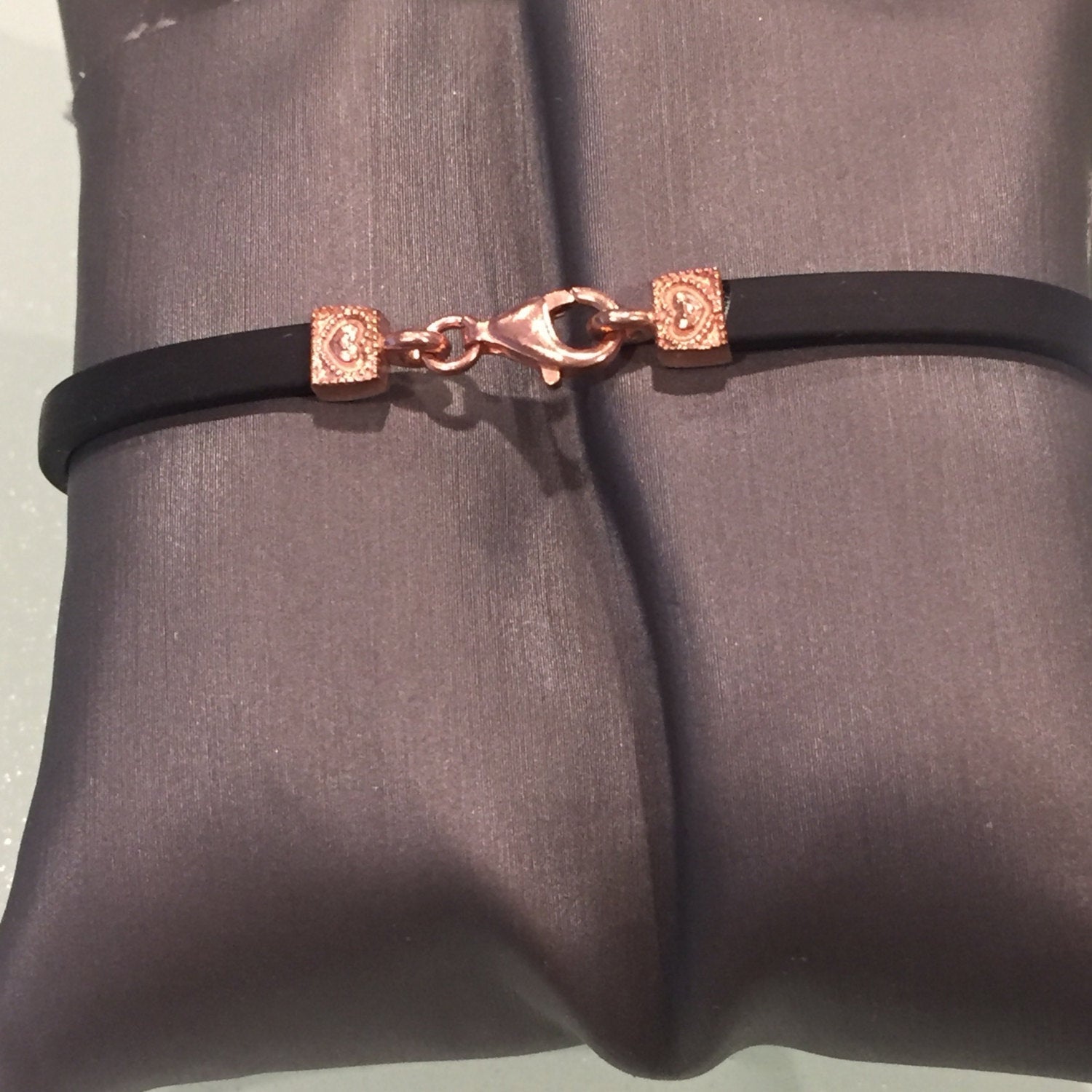 Leather Turquoise Eye Bracelet- Round