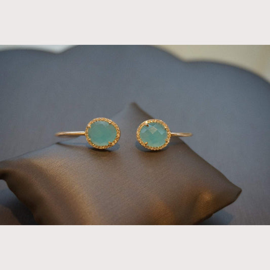 Gold Chalcedony Cuff