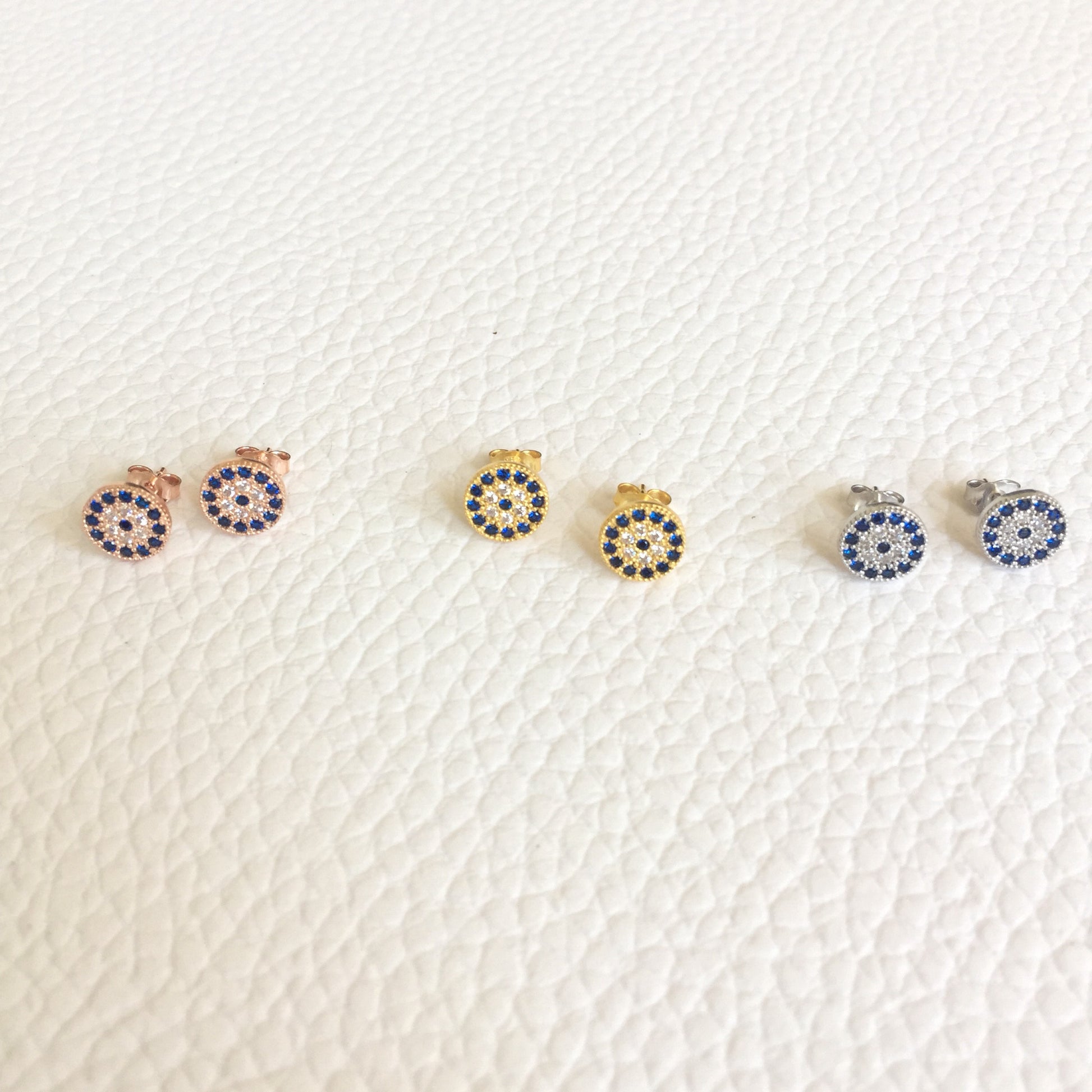 Small Evil Eye Stud Earrings