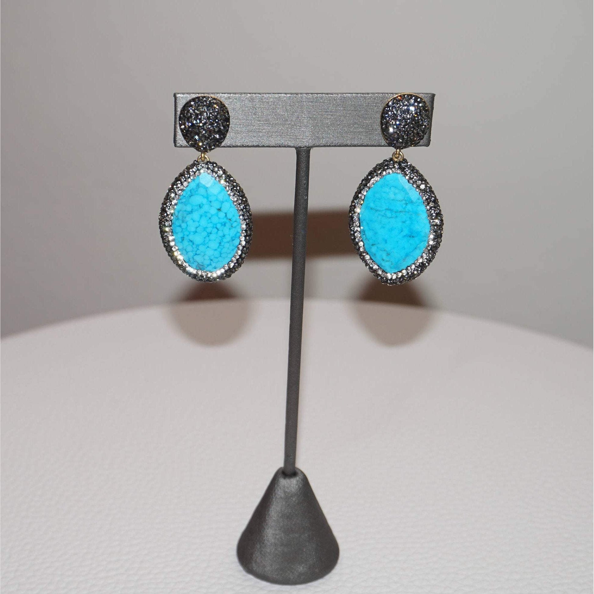 Crystal Gemstone Earrings