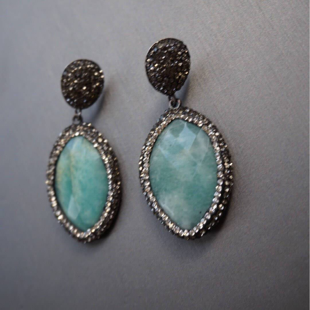 Crystal Gemstone Earrings
