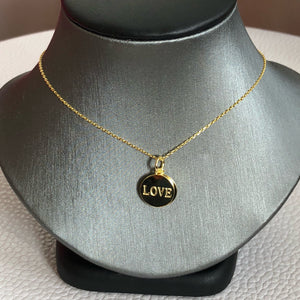 Gold Love Charm Necklace