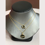 Gold Love Charm Necklace
