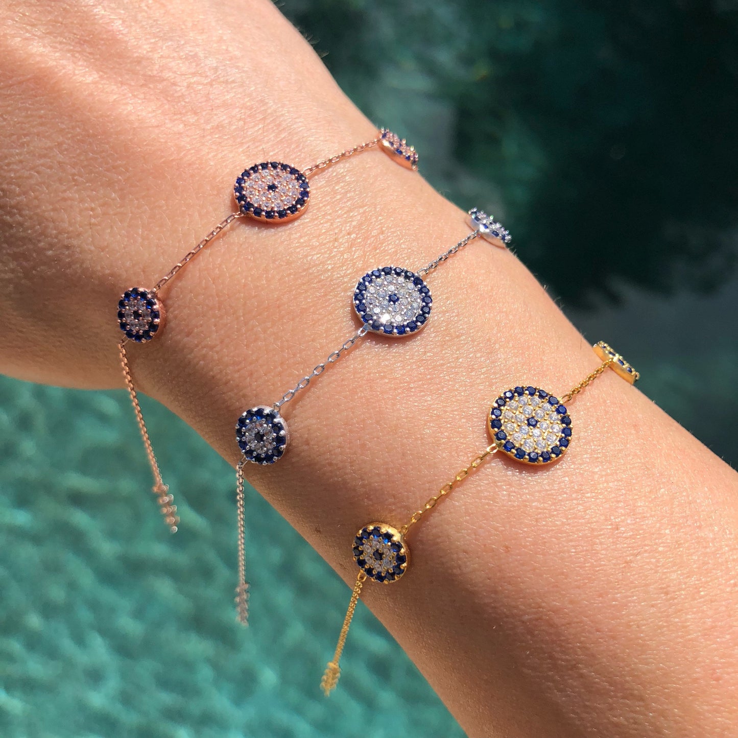 Trois Elegant Evil Eye Bracelet