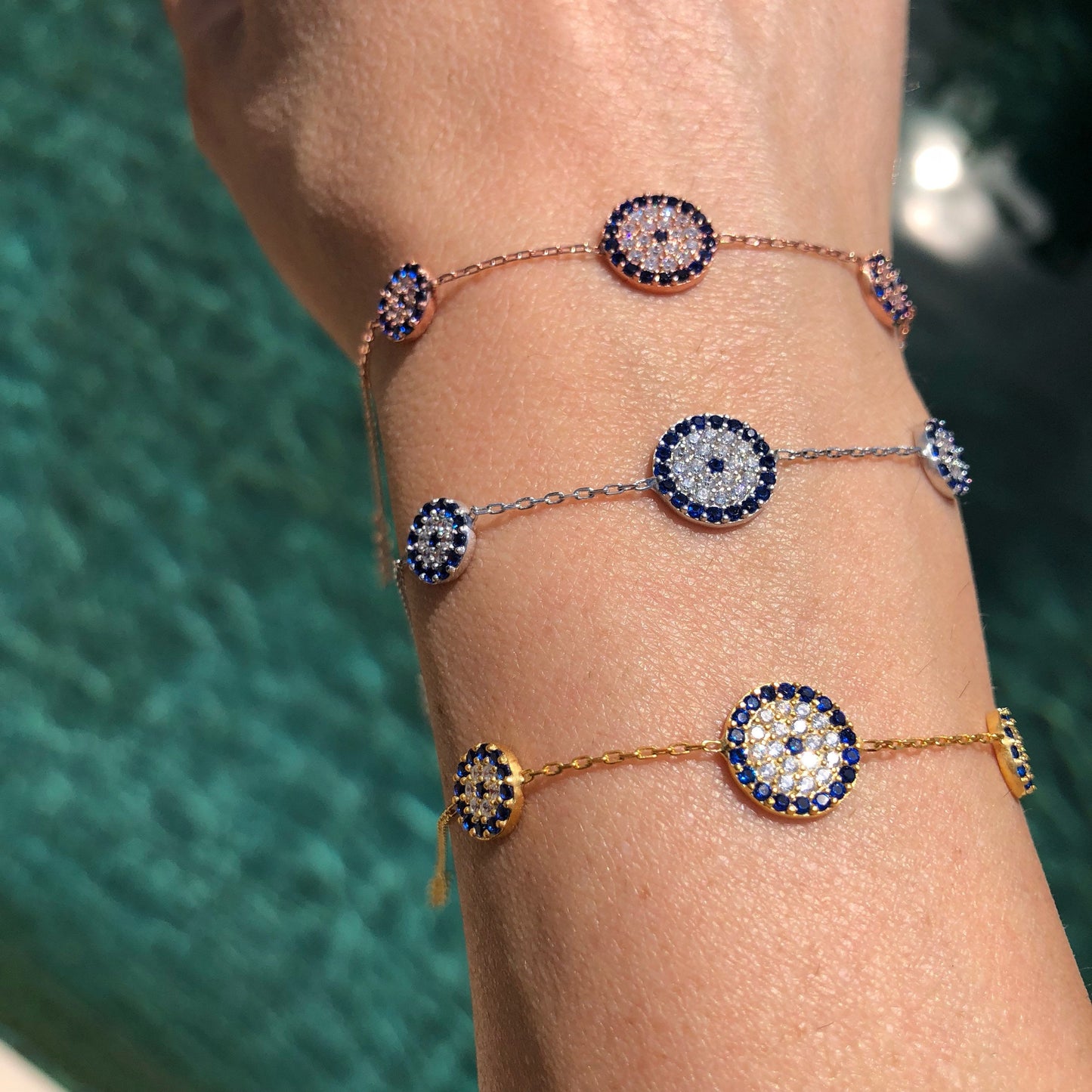 Trois Elegant Evil Eye Bracelet