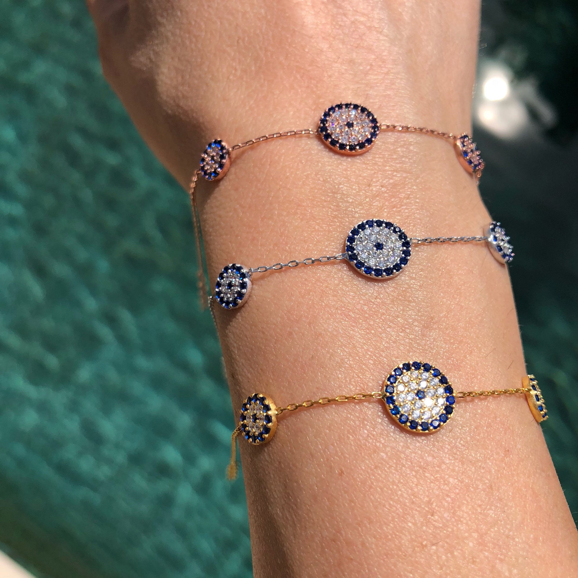 Trois Elegant Evil Eye Bracelet