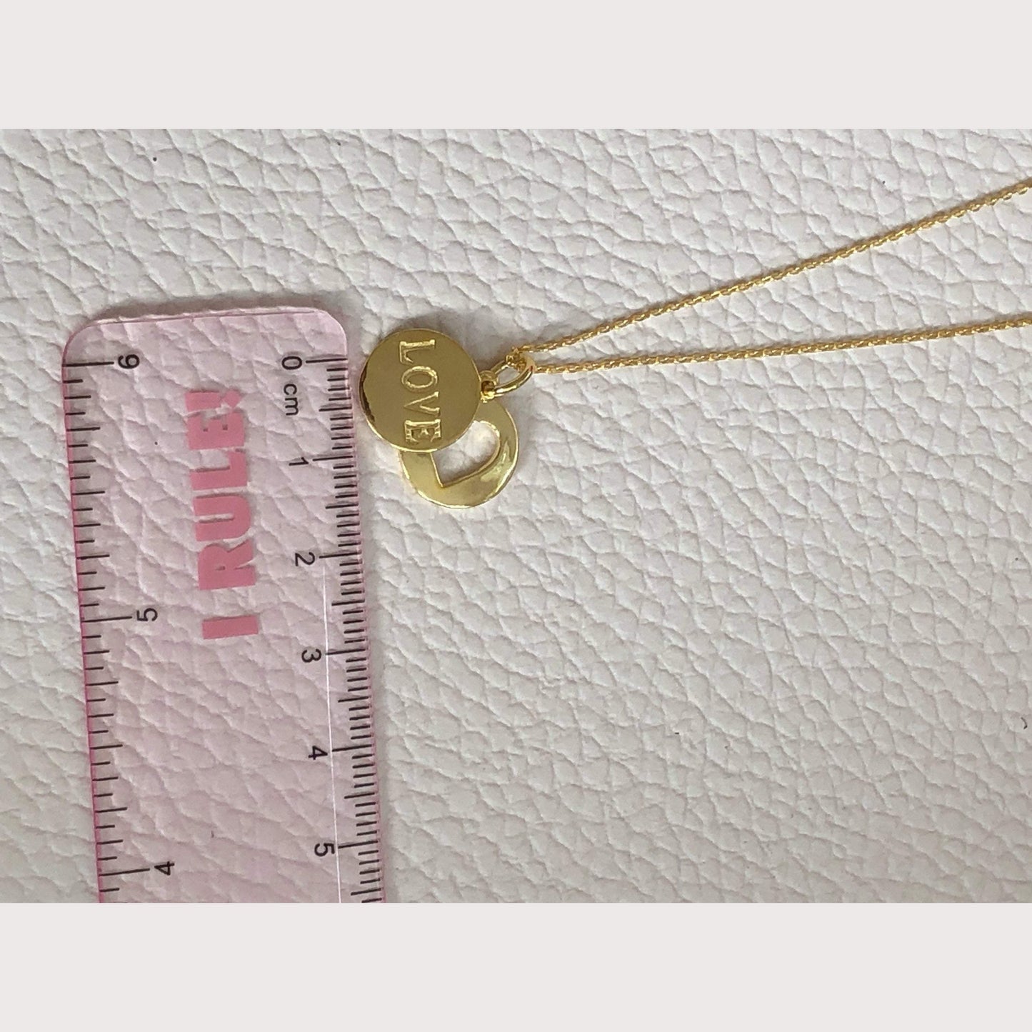 Gold Love Charm Necklace