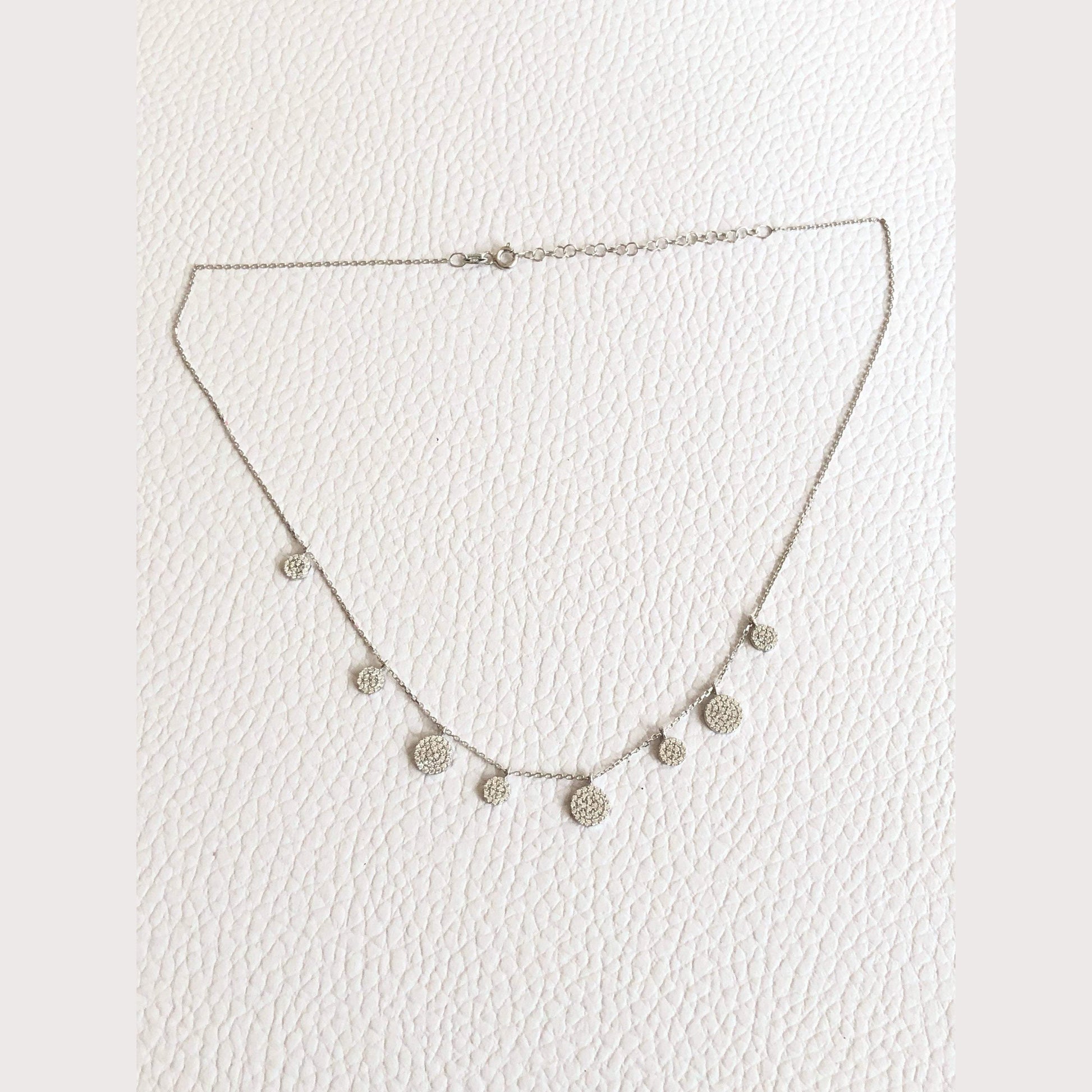 Dangling Disc Necklace