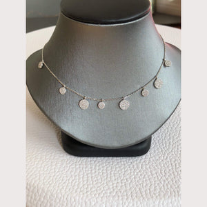 Dangling Disc Necklace