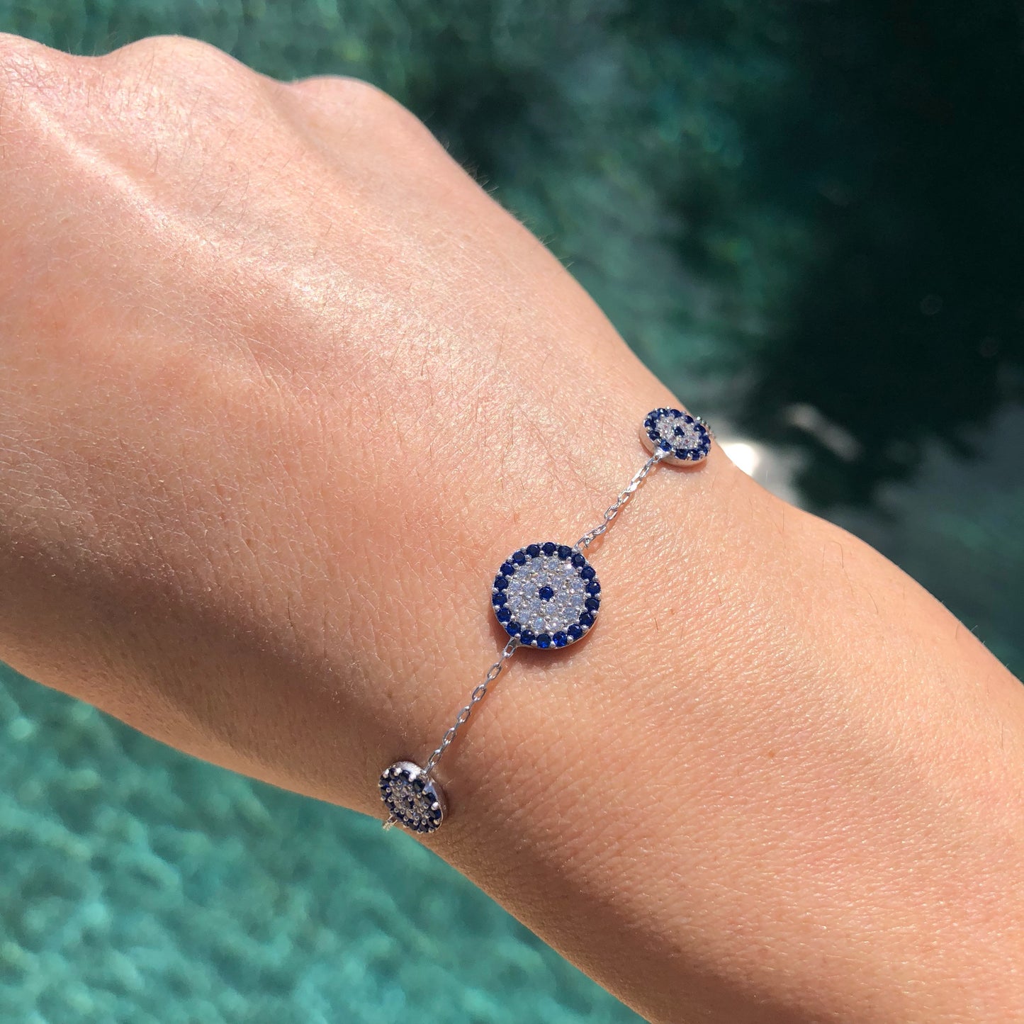 Trois Elegant Evil Eye Bracelet