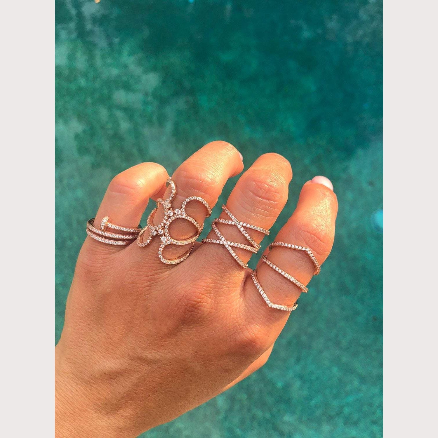 Triple Arrow Bar Ring