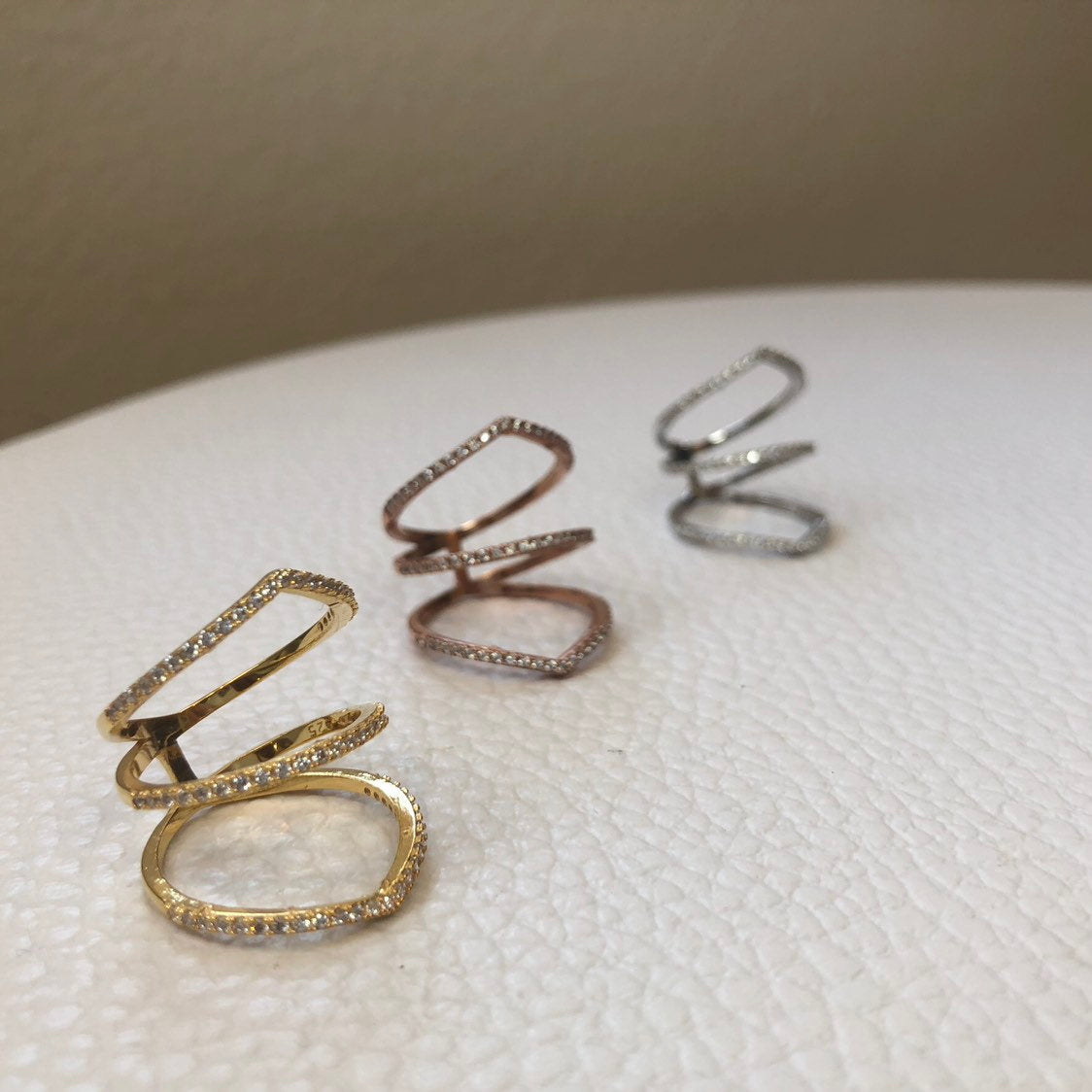 Triple Arrow Bar Ring