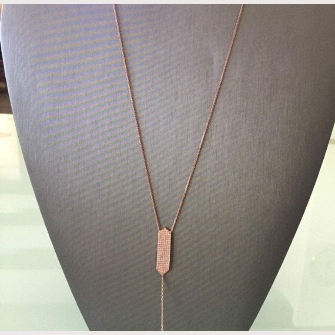 Bar Lariat Necklace