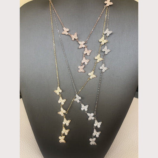 Multi Butterfly Necklace