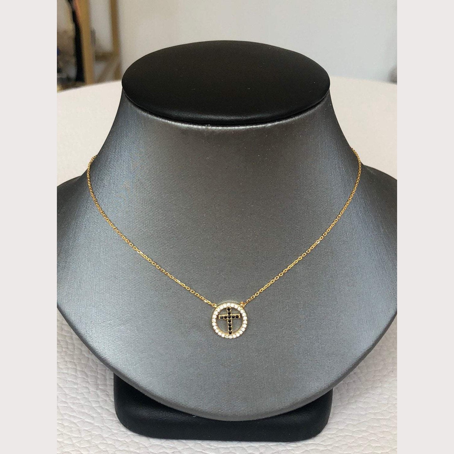 Eternity Cross Necklace