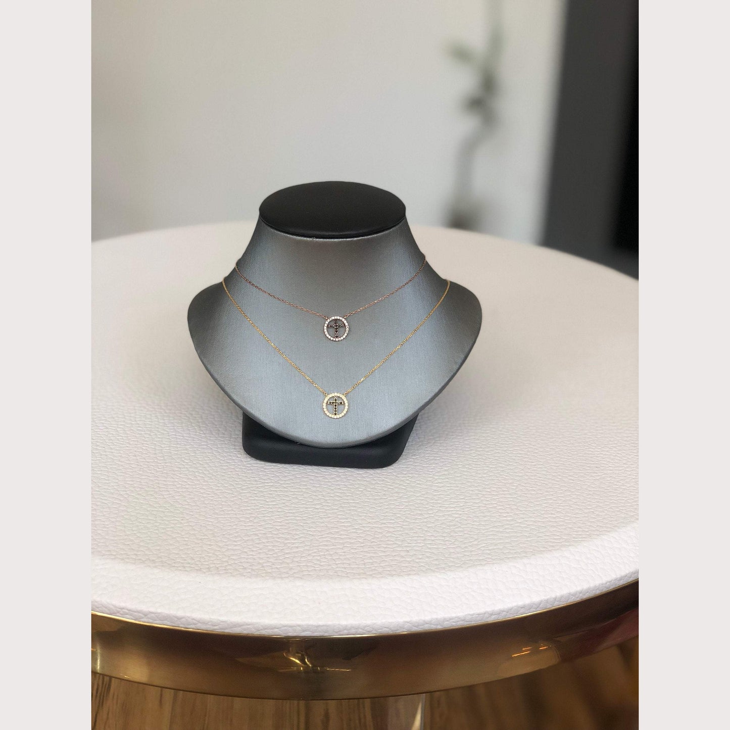 Eternity Cross Necklace