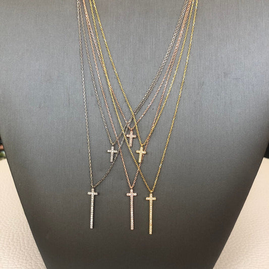 Double Cross Necklace