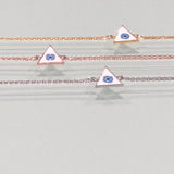 Triangle Enamel Eye Bracelet