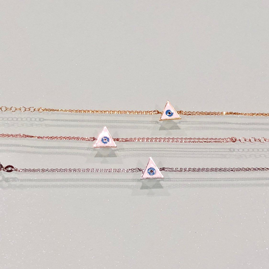 Triangle Enamel Eye Bracelet