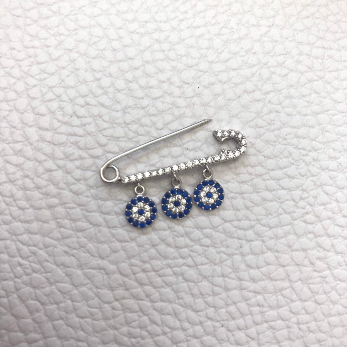 Large CZ Evil Eye Pins