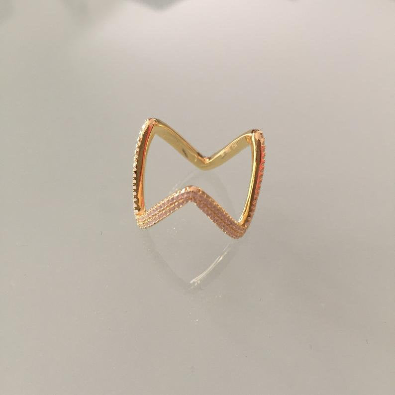 Zig Zag Eternity Ring