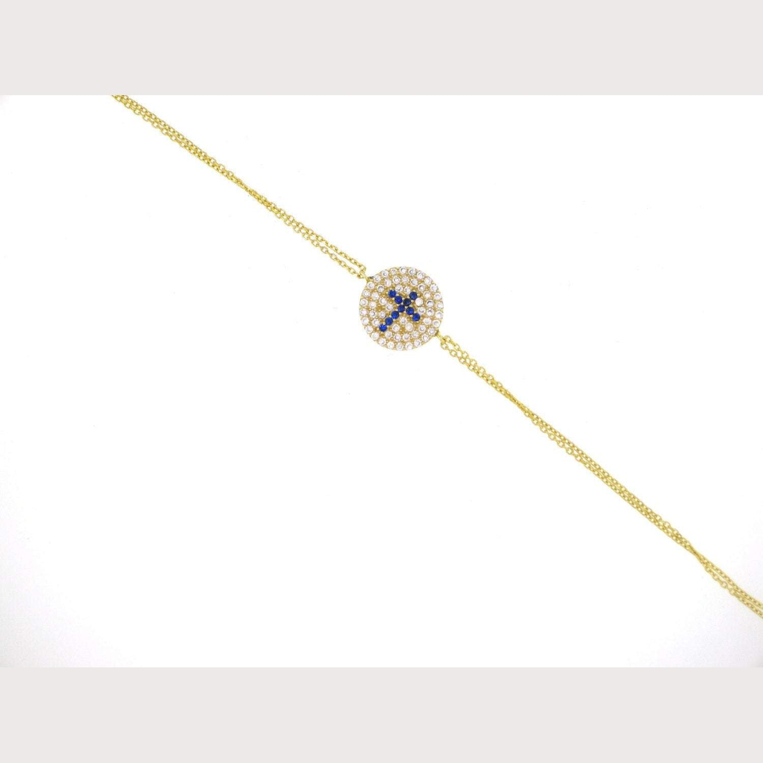 TWO WEEK SALE Chic Cross Disc Bracelet
