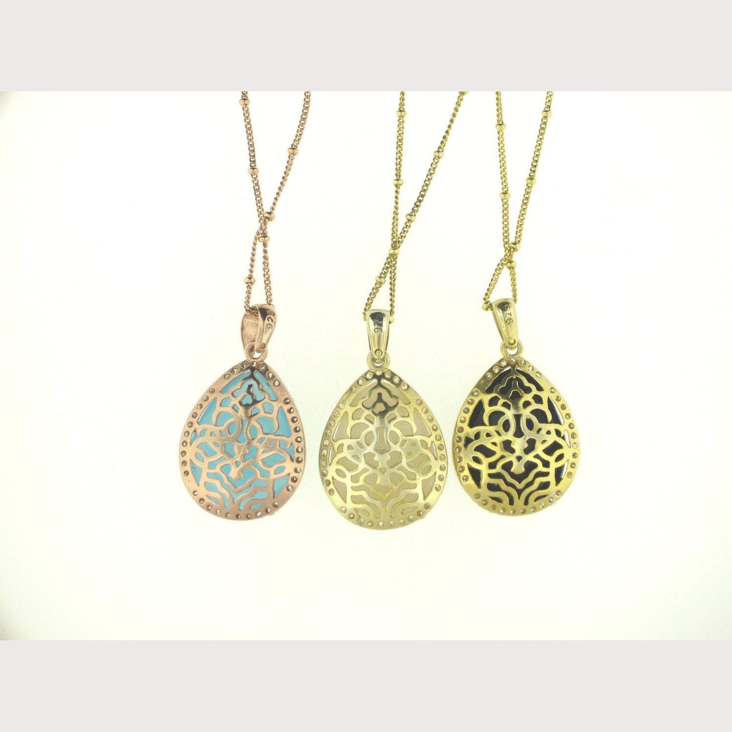 Pear Shape Stone Pendant